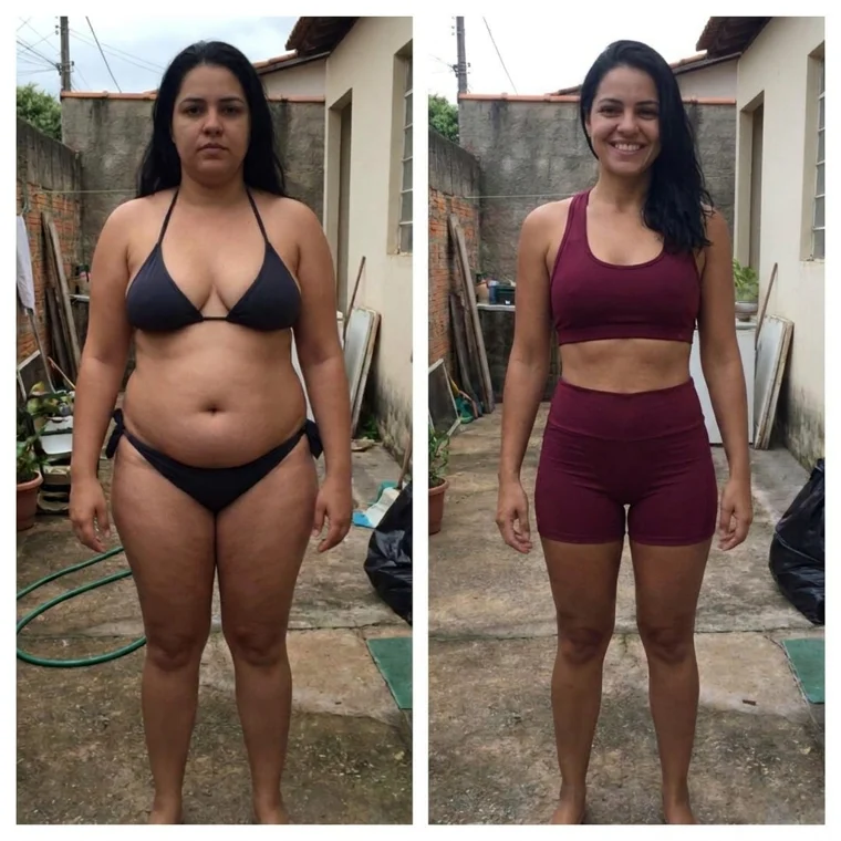 Antes e depois de Ingryd Rocha: -19Kg